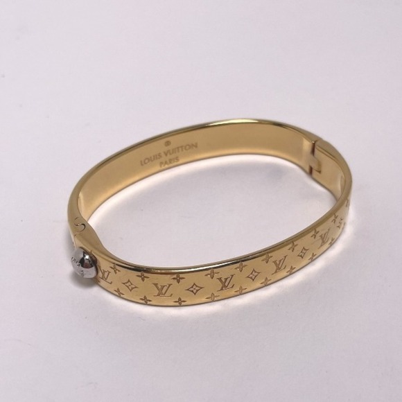 LOUIS VUITTON Gold Monogram Bracelet - Picture 5 of 9